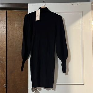 Chic Wish Black Long Sleeve Dress
